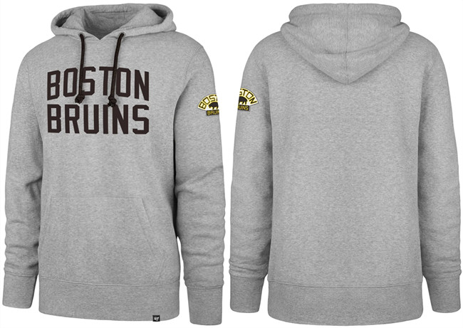 Men's Gray Boston Bruins 2026 Pullover Hoodie